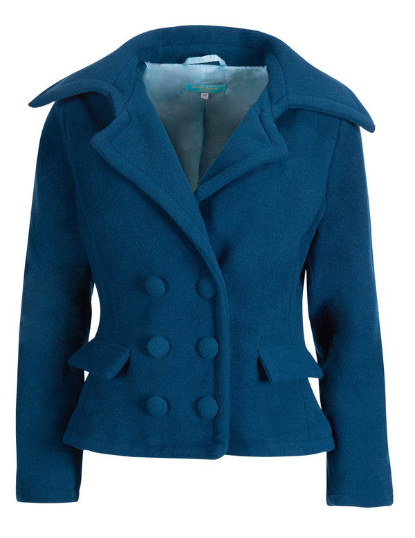 Wollblazer Meeresblau