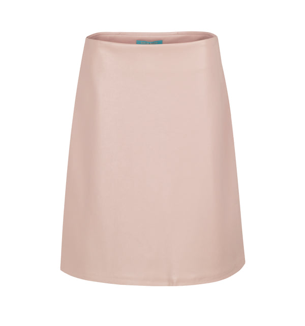 skirt "faux leather pink"