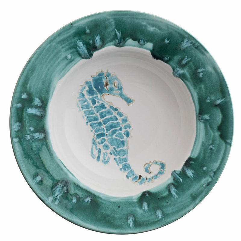Porcelain bowl "Seahorse turquoise"