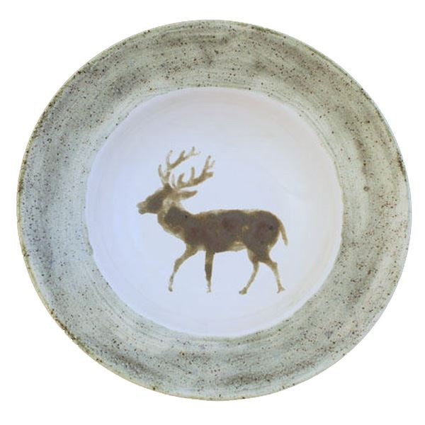 Porcelain bowl "Deer green"
