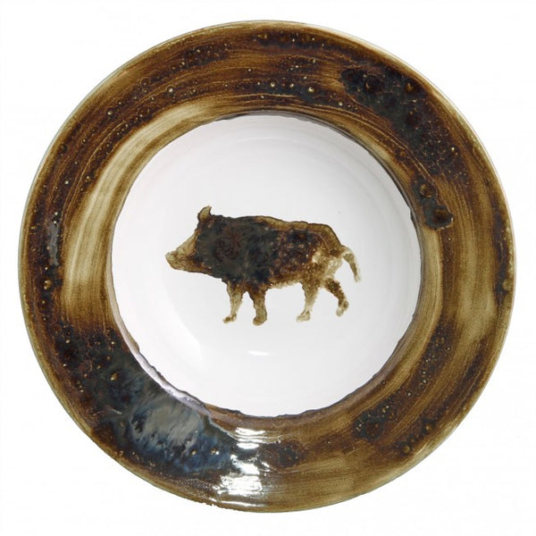 Porcelain bowl "wild boar brown"