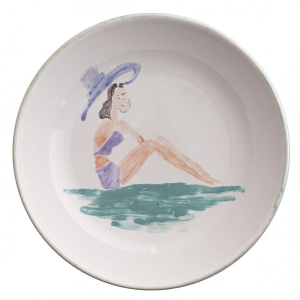 Porcelain bowl "beach mermaid colored"