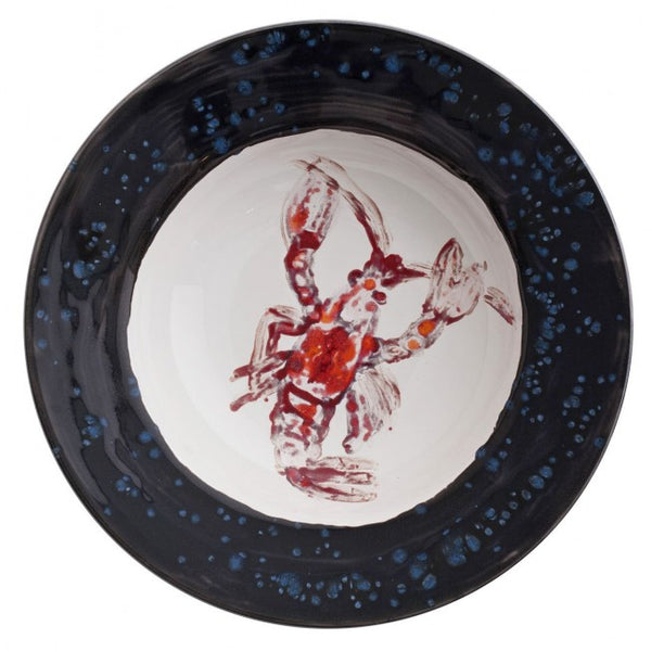 Porcelain bowl "Lobster blue"